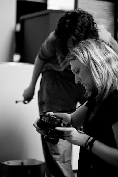 Making-of Mode-Shooting für Sabine Reich